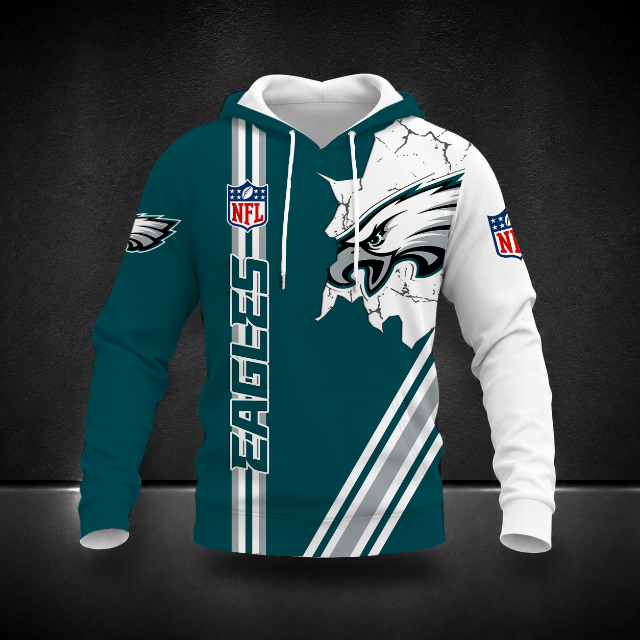 LIMITED EDITION - NEW CUSTOMIZED NFL02 PPE PHILADELPHIA EAGLES T-SHIRT, POLO SHIRT, ZIP POLO SHIRT, SWEATSHIRT, HOODIE & ZIP HOODIE