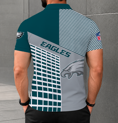 LIMITED EDITION - NEW CUSTOMIZED NFL02 PPE PHILADELPHIA EAGLES POLO SHIRT