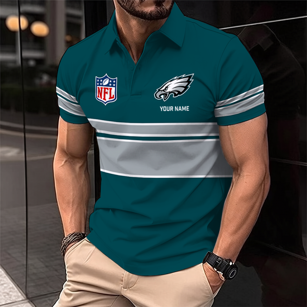[SPECIAL OFFER] NEW CUSTOMIZED NFL02 PPE PHILADELPHIA EAGLES POLO SHIRT