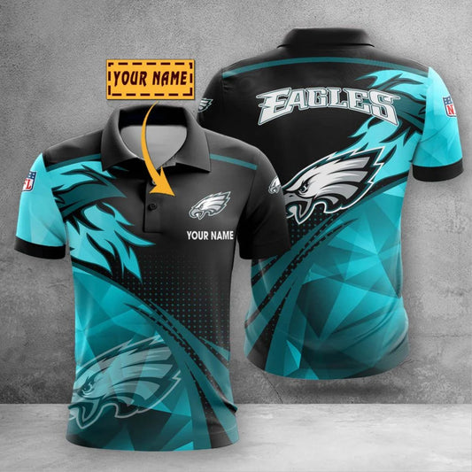LIMITED EDITION - NEW CUSTOMIZED NFL02 PPE PHILADELPHIA EAGLES POLO SHIRT