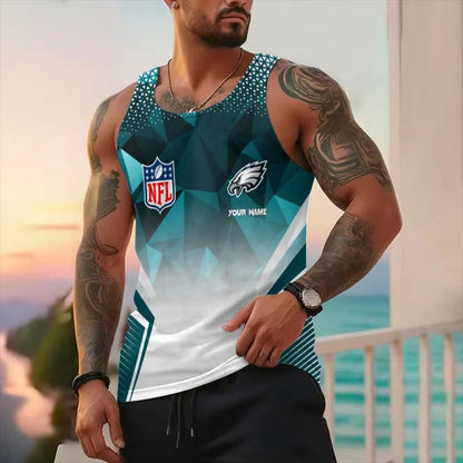LIMITED EDITION - NEW CUSTOMIZED NFL02 PP EAGLES UNISEX TANK TOP