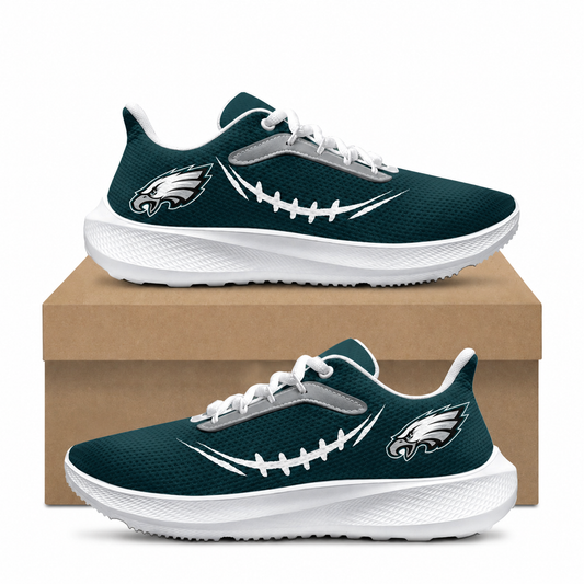 [SPECIAL OFFER] NEW CUSTOMIZED NFL02 PPE PHILADELPHIA EAGLES ROAD RUNNING SHOES