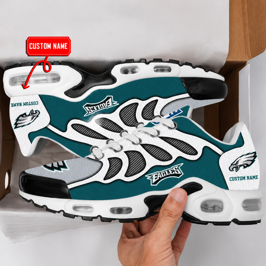 LIMITED EDITION - NEW CUSTOMIZED NFL02 PPE PHILADELPHIA EAGLES AIR MAX PLUS SNEAKERS