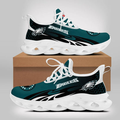 LIMITED EDITION - NEW CUSTOMIZED NFL02 PPE PHILADELPHIA EAGLES UNISEX MAX SOUL SHOES