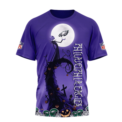 [SPECIAL OFFER] NEW CUSTOMIZED NFL02 PPE PHILADELPHIA EAGLES HALLOWEEN THE NIGHTMARE APPAREL