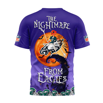 [SPECIAL OFFER] NEW CUSTOMIZED NFL02 PPE PHILADELPHIA EAGLES HALLOWEEN THE NIGHTMARE APPAREL