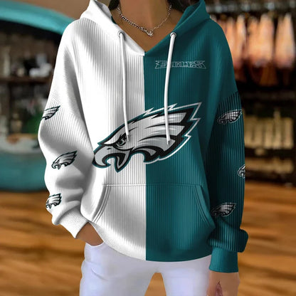 [SPECIAL OFFER] NEW CUSTOMIZED NFL02 PPE PHILADELPHIA EAGLES RIBBED HOODIE & SWEATSHIRT
