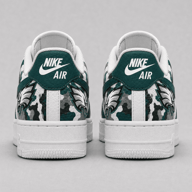 [SPECIAL OFFER] NEW CUSTOMIZED NFL02 PPE PHILADELPHIA EAGLES AF1 SHOES