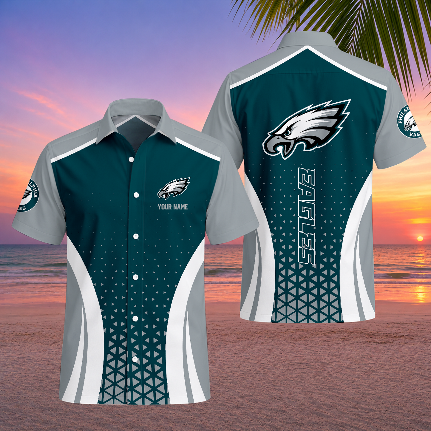 LIMITED EDITION - NEW CUSTOMIZED NFL02 PPE PHILADELPHIA EAGLES UNISEX HAWAIIAN SHIRT