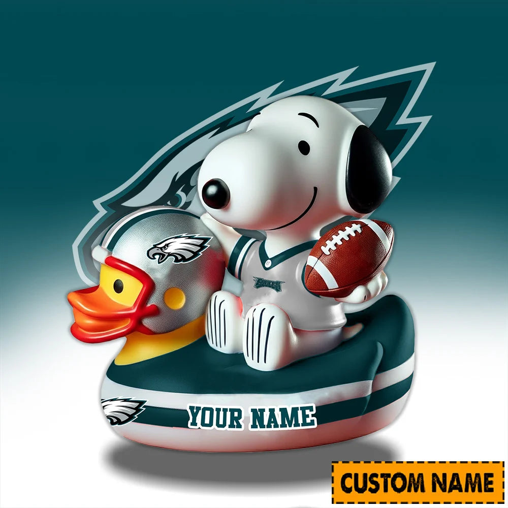 LIMITED EDITION - NEW CUSTOMIZED NFL02 PP EAGLES SNOOPY ACRYLIC BLOCK