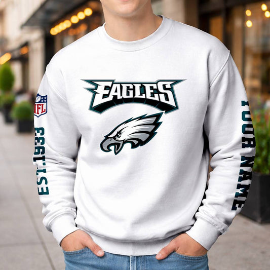LIMITED EDITION - NEW CUSTOMIZED NFL02 PPE PHILADELPHIA EAGLES UNISEX T-SHIRT, POLO, HOODIE & JACKETS