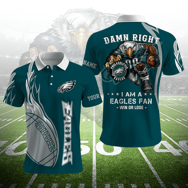 LIMITED EDITION - NEW CUSTOMIZED NFL02 PPE PHILADELPHIA EAGLES UNISEX T-SHIRT, POLO, HOODIE & JACKETS