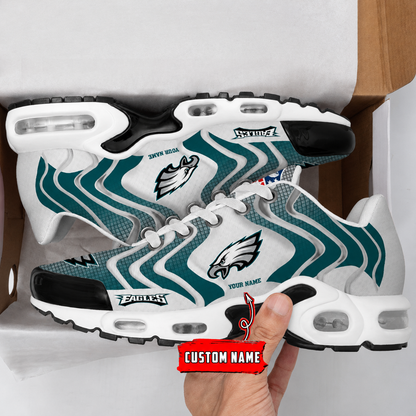 LIMITED EDITION - NEW CUSTOMIZED NFL02 PPE PHILADELPHIA EAGLES AIR MAX PLUS SNEAKERS