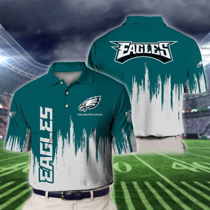 LIMITED EDITION - NEW CUSTOMIZED NFL02 PPE PHILADELPHIA EAGLES POLO SHIRT