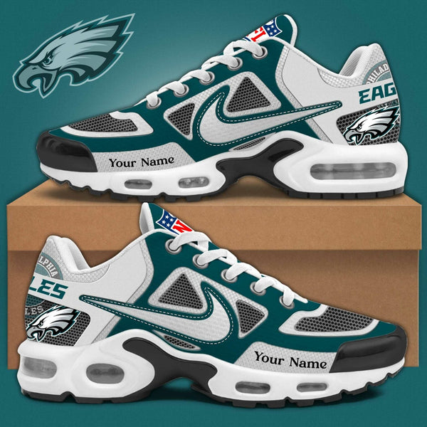 LIMITED EDITION - NEW CUSTOMIZED NFL02 PPE PHILADELPHIA EAGLES UNISEX AIR MAX PLUS SNEAKERS