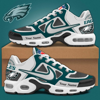 LIMITED EDITION - NEW CUSTOMIZED NFL02 PPE PHILADELPHIA EAGLES UNISEX AIR MAX PLUS SNEAKERS