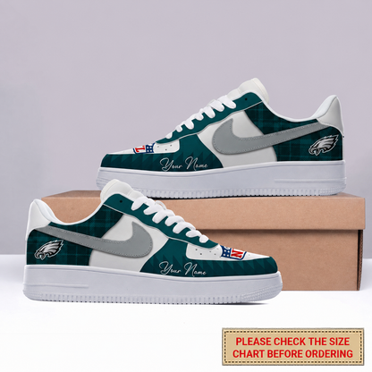 LIMITED EDITION - NEW CUSTOMIZED NFL02 PPE PHILADELPHIA EAGLES AF1 SHOES