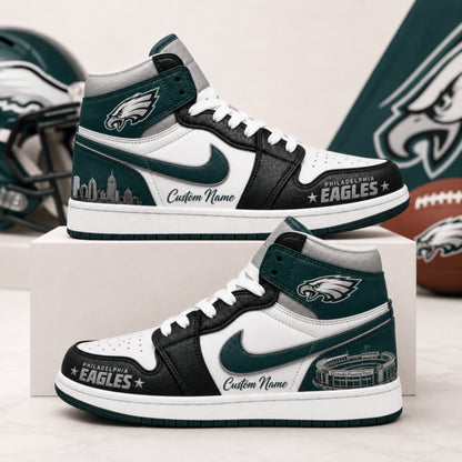[SPECIAL OFFER] NEW CUSTOMIZED NFL02 PPE PHILADELPHIA EAGLES AIR JORDAN 1