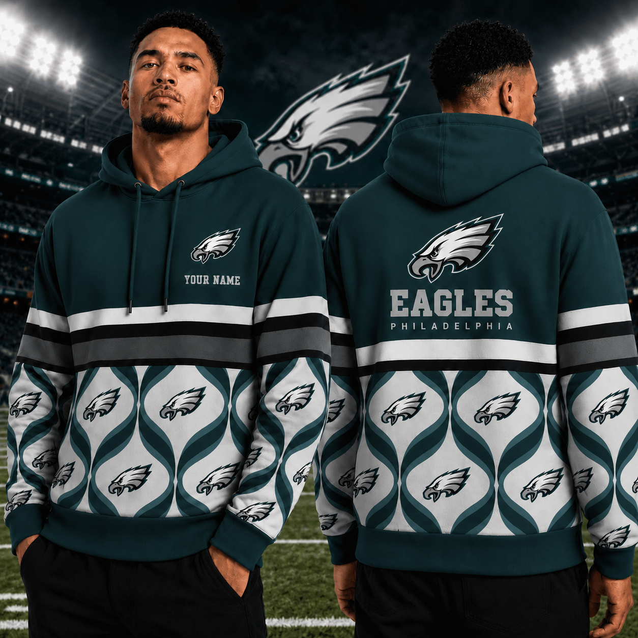 LIMITED EDITION - NEW CUSTOMIZED NFL02 PPE PHILADELPHIA EAGLES T-SHIRT, HOODIE, ZIP HOODIE