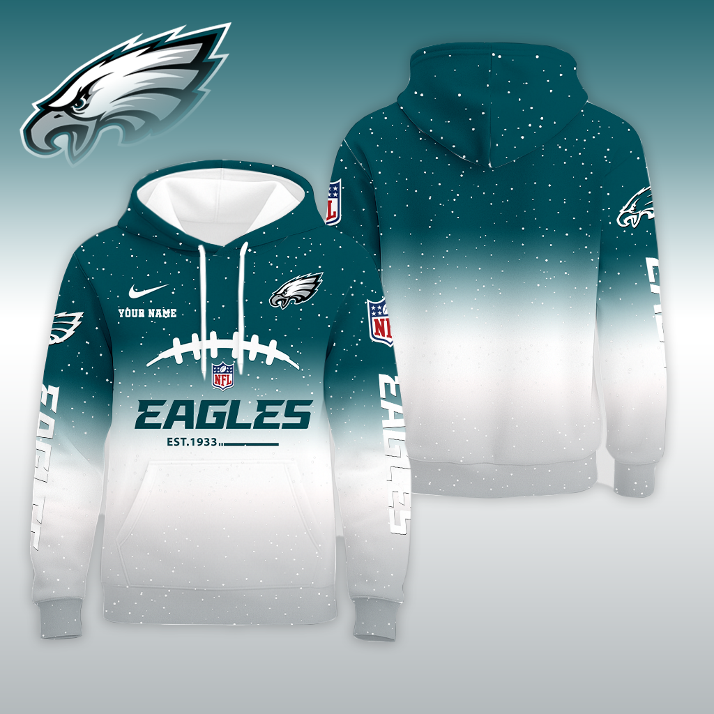 LIMITED EDITION - NEW CUSTOMIZED NFL02 PPE PHILADELPHIA EAGLES UNISEX T-SHIRT, POLO, HOODIE & JACKETS