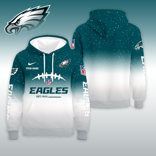 LIMITED EDITION - NEW CUSTOMIZED NFL02 PPE PHILADELPHIA EAGLES UNISEX T-SHIRT, POLO, HOODIE & JACKETS