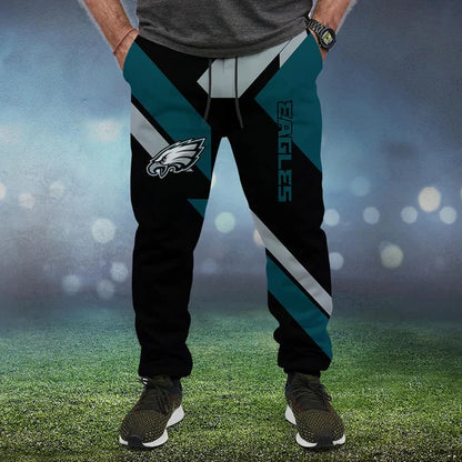LIMITED EDITION - NEW CUSTOMIZED NFL02 PPE PHILADELPHIA EAGLES SWEATPANTS