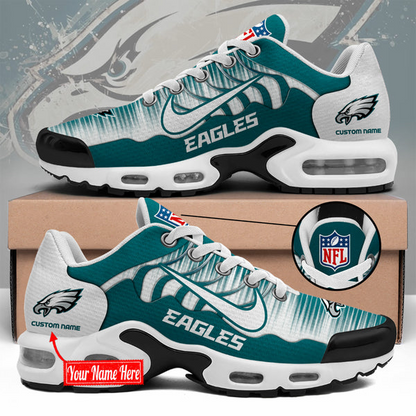 LIMITED EDITION - NEW CUSTOMIZED NFL02 PPE PHILADELPHIA EAGLES UNISEX AIR MAX PLUS SNEAKERS