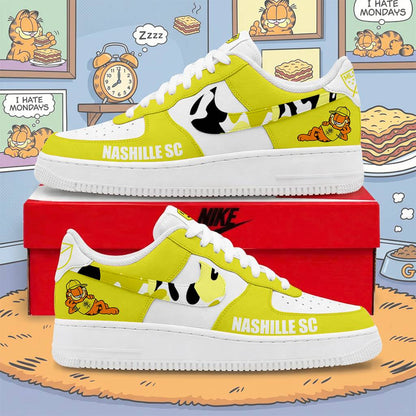 FINAL SALE - NEW CUSTOMIZED MLS02 NSC NASHVILLE x GARFIELD AF1 SNEAKERS