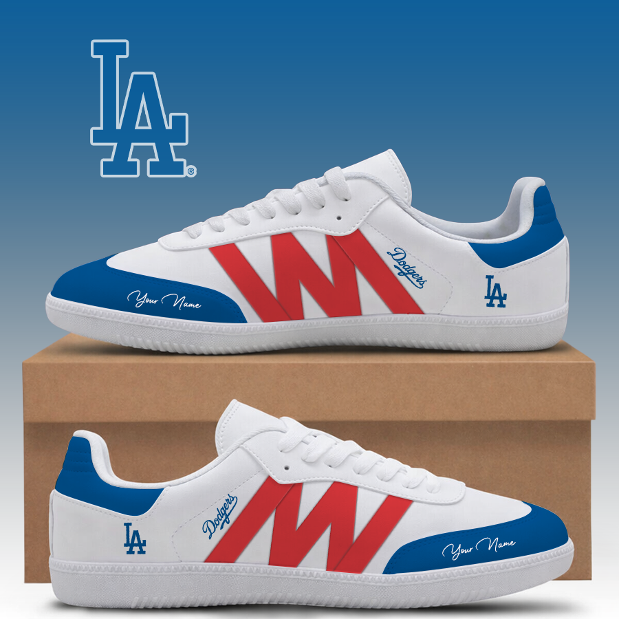 [FLASH SALE] NEW CUSTOMIZED MLB02 LAD LOS ANGELES DODGERS CLASSIC SNEAKERS