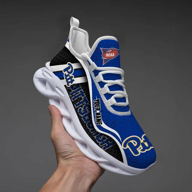 EXCLUSIVE EDITION - NEW CUSTOMIZED NCAA FBS02 PIP PITTSBURGH PANTHERS CLUNKY SNEAKERS
