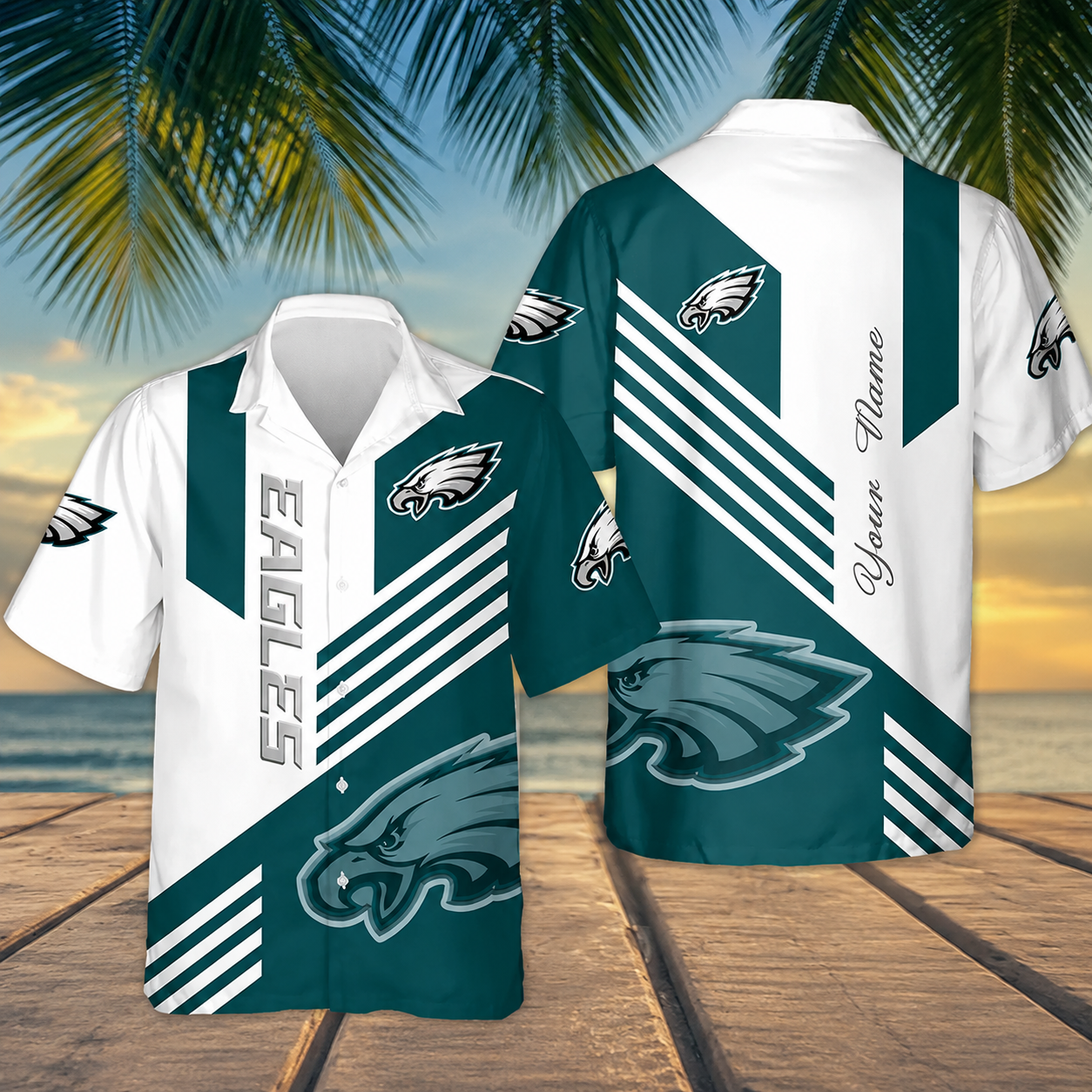 [SPECIAL OFFER] NEW CUSTOMIZED NFL02 PPE PHILADELPHIA EAGLES UNISEX HAWAIIAN SHIRT