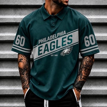 [SPECIAL OFFER] NEW CUSTOMIZED NFL02 PPE PHILADELPHIA EAGLES POLO SHIRT