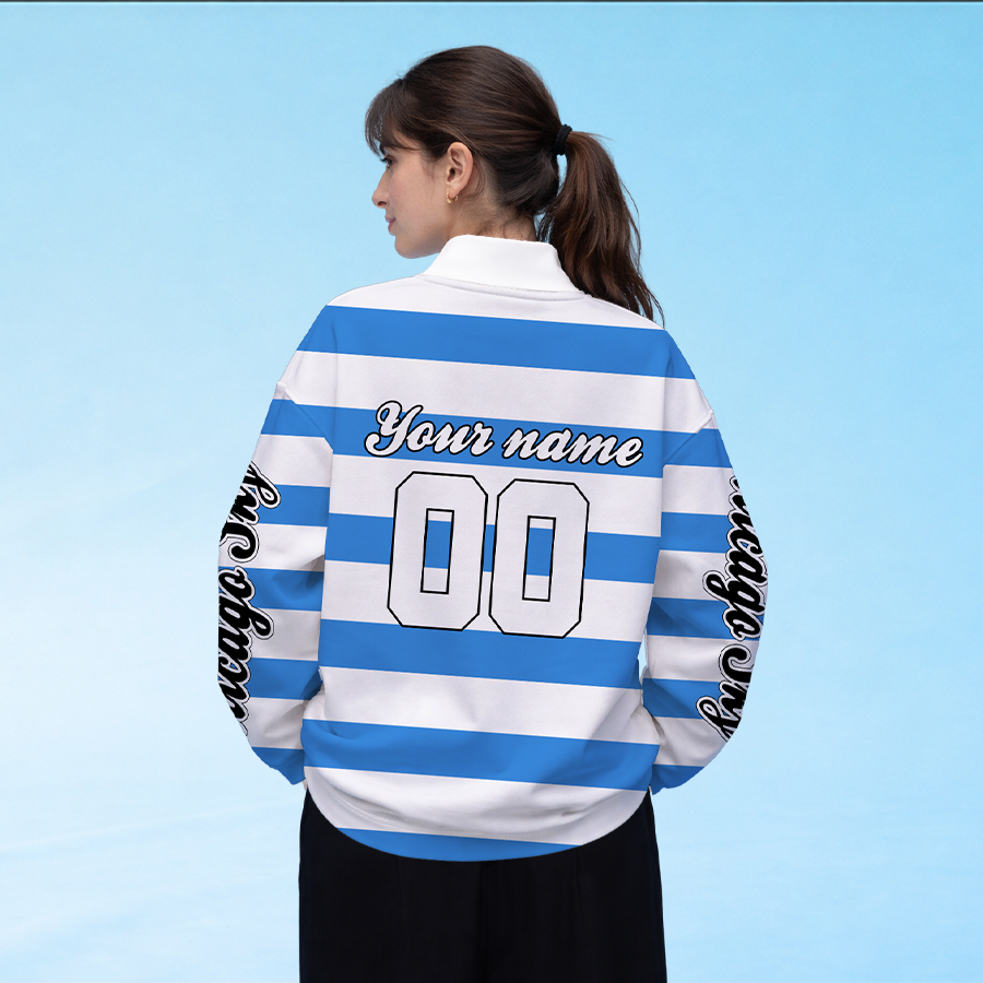 LIMITED EDITION - NEW CUSTOMIZED WNBA02 CCS CH SKY LONG SLEEVE POLO
