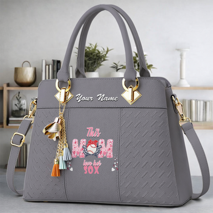 LIMITED EDITION - NEW CUSTOMIZED MLB03 BRS BOSTON RED SOX ZIP HANDBAG MULTICOLOR