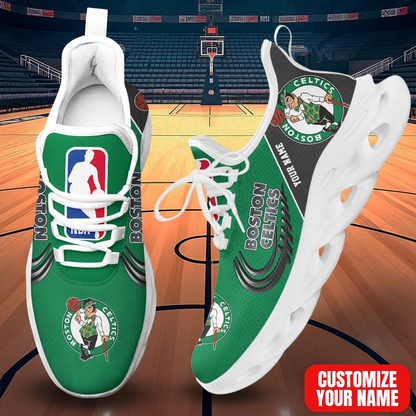 LIMITED EDITION - NEW CUSTOMIZED NBA03 BCE BOSTON CELTICS PREMIUM CLUNKY SNEAKERS