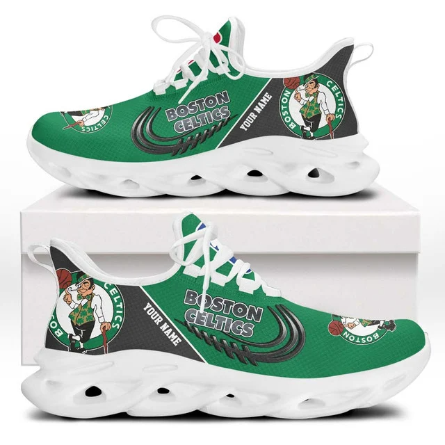 LIMITED EDITION - NEW CUSTOMIZED NBA03 BCE BOSTON CELTICS PREMIUM CLUNKY SNEAKERS