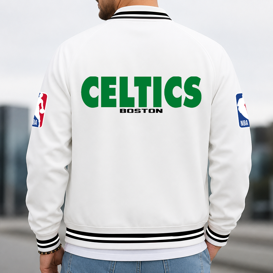 [HOT DEAL] NEW CUSTOMIZED NBA03 BCE BOSTON CELTICS MULTICOLOR MEN'S CASUAL JACKET