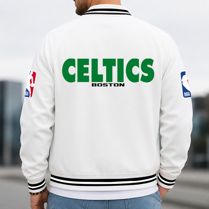 [HOT DEAL] NEW CUSTOMIZED NBA03 BCE BOSTON CELTICS MULTICOLOR MEN'S CASUAL JACKET