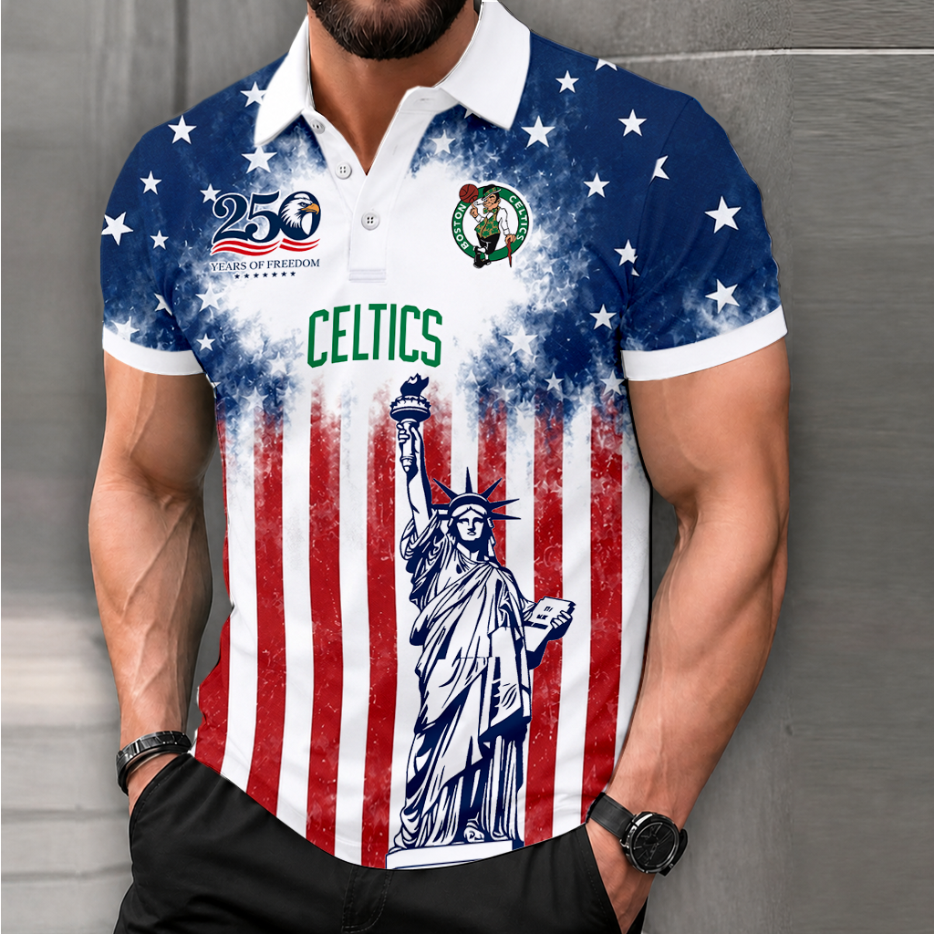 LIMITED EDITION - NEW CUSTOMIZED NBA03 BCE BOSTON CELTICS POLO SHIRT, ZIP POLO SHIRT & T-SHIRTS