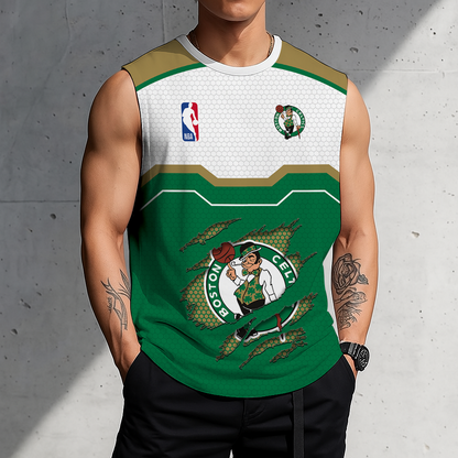 LIMITED EDITION - NEW CUSTOMIZED NBA03 BCE BOSTON CELTICS MEN'S TANK TOP