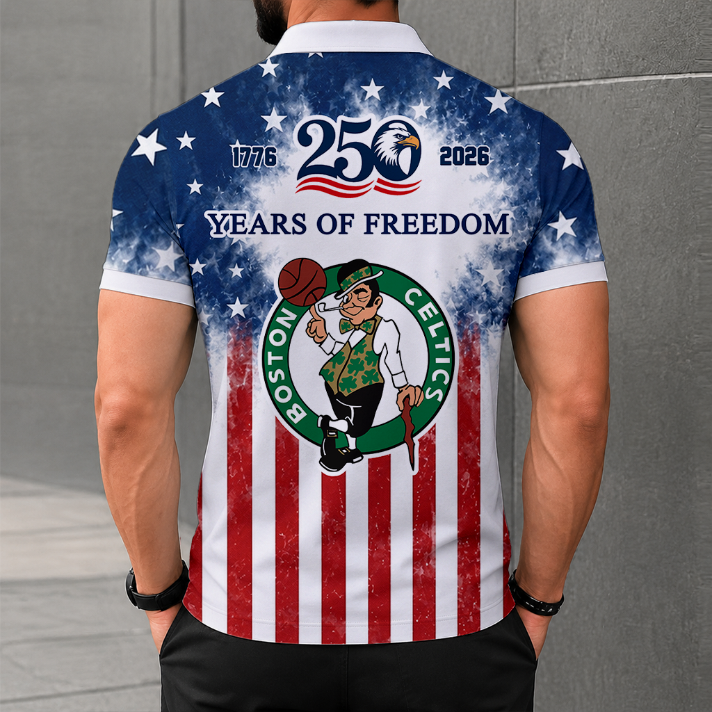 LIMITED EDITION - NEW CUSTOMIZED NBA03 BCE BOSTON CELTICS POLO SHIRT, ZIP POLO SHIRT & T-SHIRTS