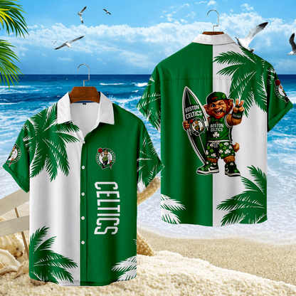 LIMITED EDITION - NEW CUSTOMIZED NBA03 BCE BOSTON CELTICS UNISEX HAWAIIAN SHIRT