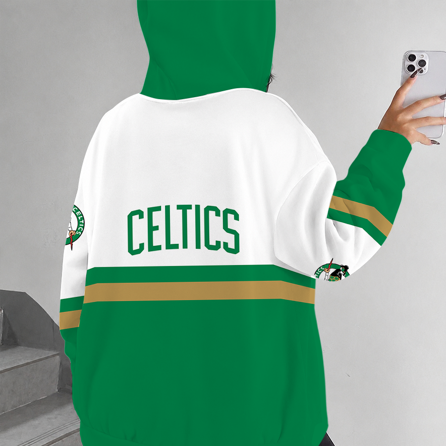 [HOT DEAL] NEW CUSTOMIZED NBA03 BCE BOSTON CELTICS ZIP HOODIE