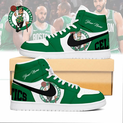 LIMITED EDITION - NEW CUSTOMIZED NBA03 BCE BOSTON CELTICS AIR JORDAN SNEAKERS