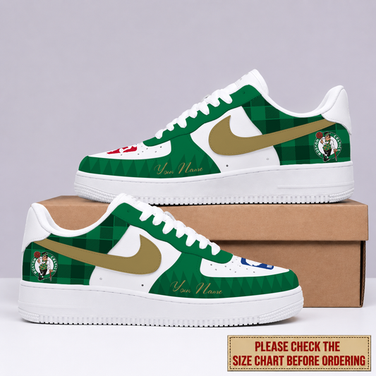 EXCLUSIVE EDITION - NEW CUSTOMIZED NBA03 BCE BOSTON CELTICS AF1 SNEAKERS