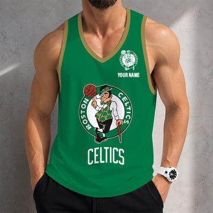 LIMITED EDITION - NEW CUSTOMIZED NBA03 BCE BOSTON CELTICS UNISEX TANK TOP