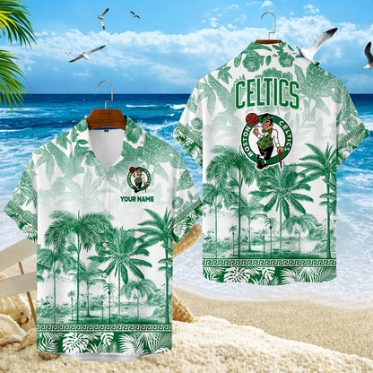 FINAL CLEARANCE - NEW CUSTOMIZED NBA03 BCE BOSTON CELTICS UNISEX HAWAIIAN SHIRT