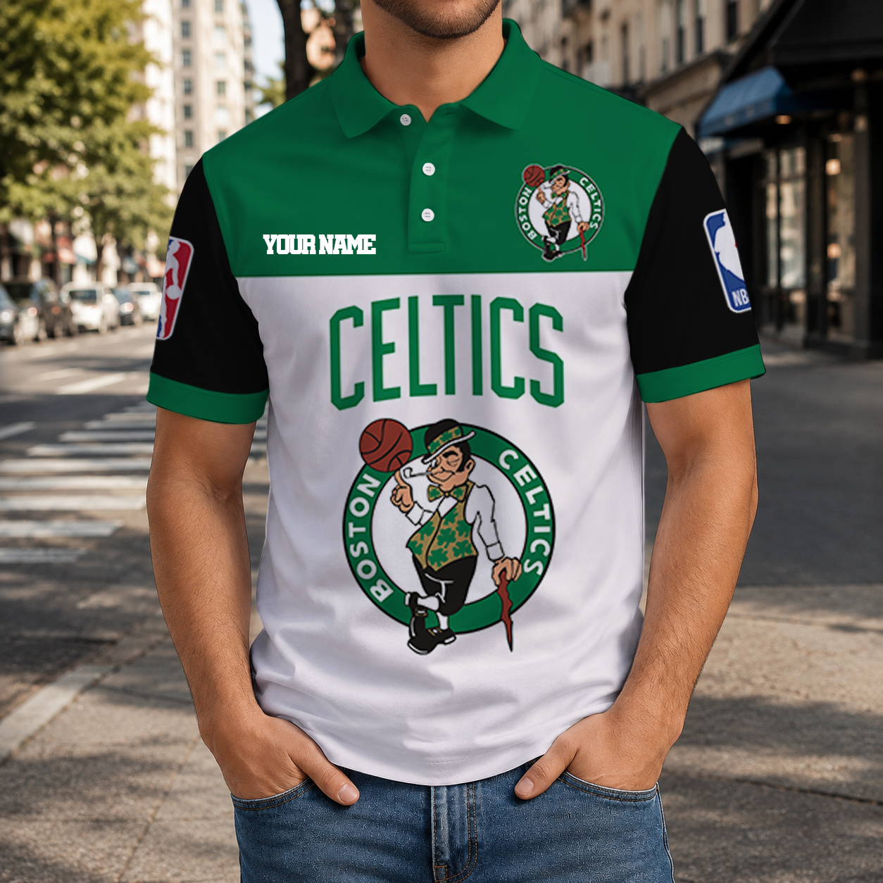 SPECIAL EDITION - NEW CUSTOMIZED NBA03 BCE BOSTON CELTICS T-SHIRT, POLO SHIRT, ZIP POLO SHIRT, SWEATSHIRT, HOODIE & ZIP HOODIE