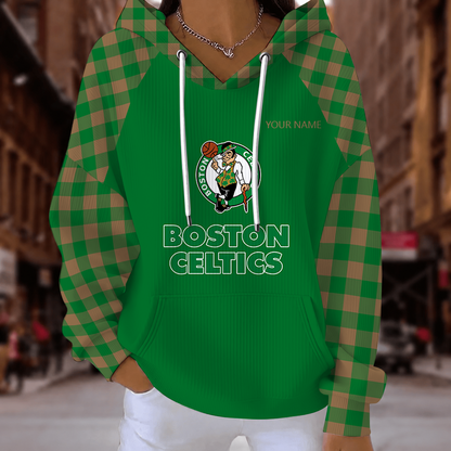 [HOT DEAL] NEW CUSTOMIZED NBA03 BCE BOSTON CELTICS  RIBBED HOODIE & SWEATSHIRT