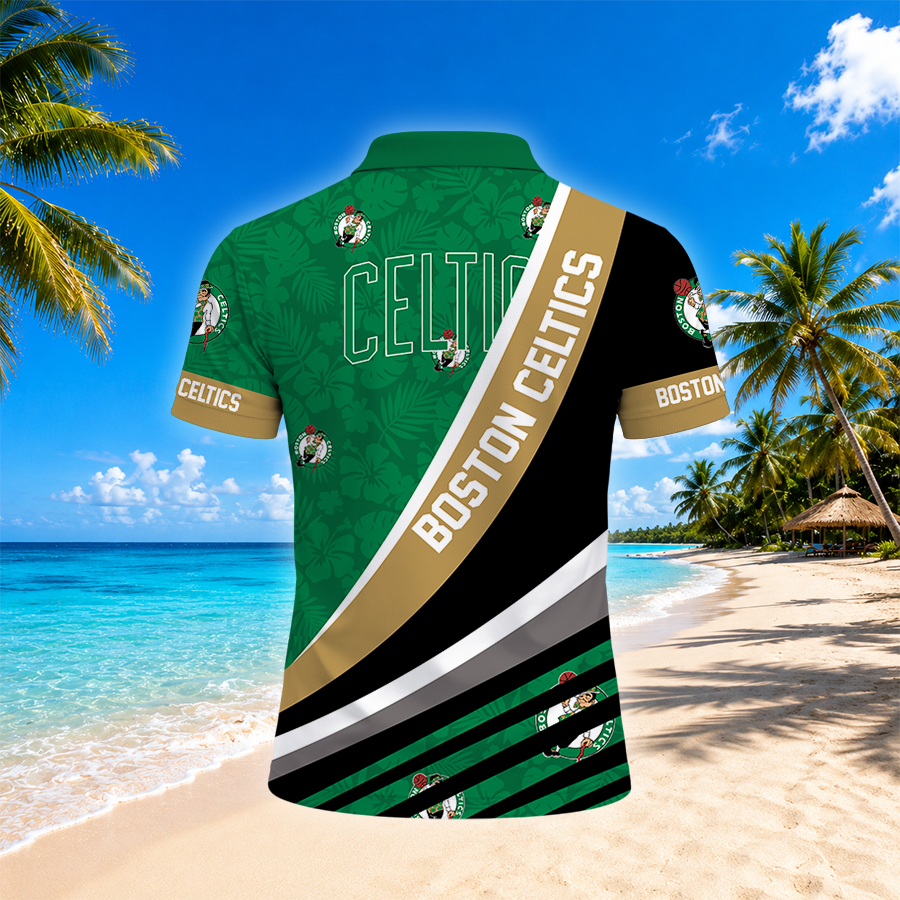 [HOT DEAL] NEW CUSTOMIZED NBA03 BCE BOSTON CELTICS POLO SHIRT